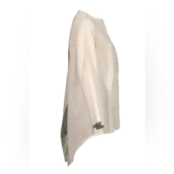 AYRTIGHT Wren Mackenzie Shirt Size XXL White Crispy NWT 100% Linen Summer Casual - Picture 2 of 8